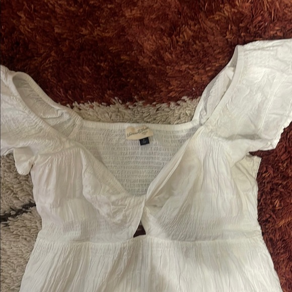 Universal Thread White Ruffled Dress - Picture 2 of 6